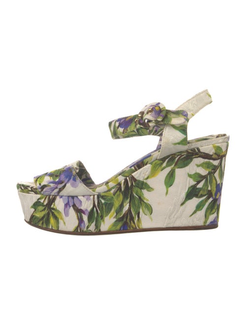 Dolce & Gabbana Printed Slingback Sandals