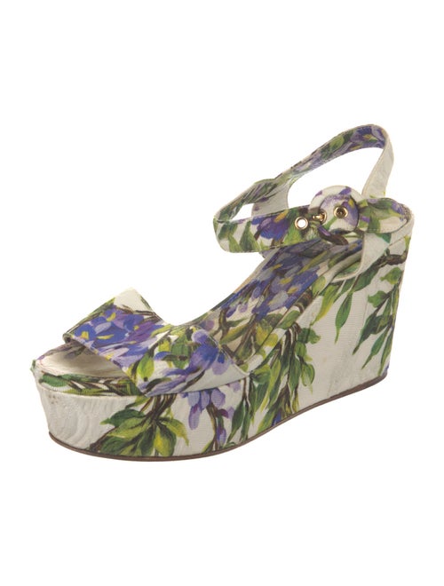 Dolce & Gabbana Printed Slingback Sandals