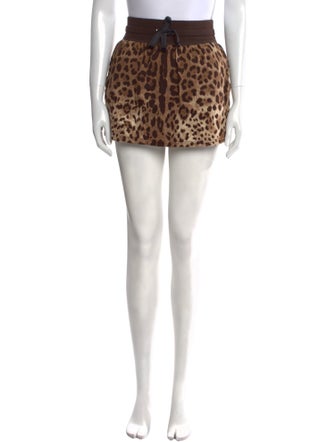 Dolce & Gabbana Animal Print Mini Skirt