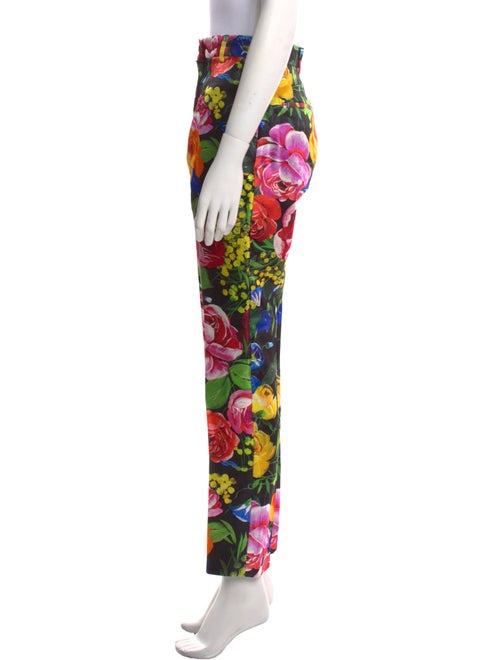 Dolce & Gabbana Silk Straight Leg Pants