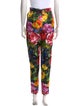 Dolce & Gabbana Silk Straight Leg Pants