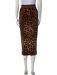 Dolce & Gabbana Animal Print Midi Length Skirt