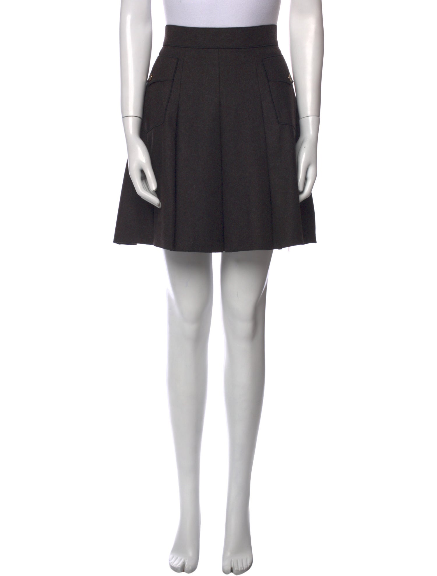 Dolce & Gabbana Virgin Wool Mini Skirt