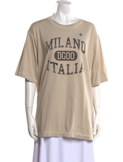 Dolce & Gabbana Graphic Print Crew Neck T-Shirt