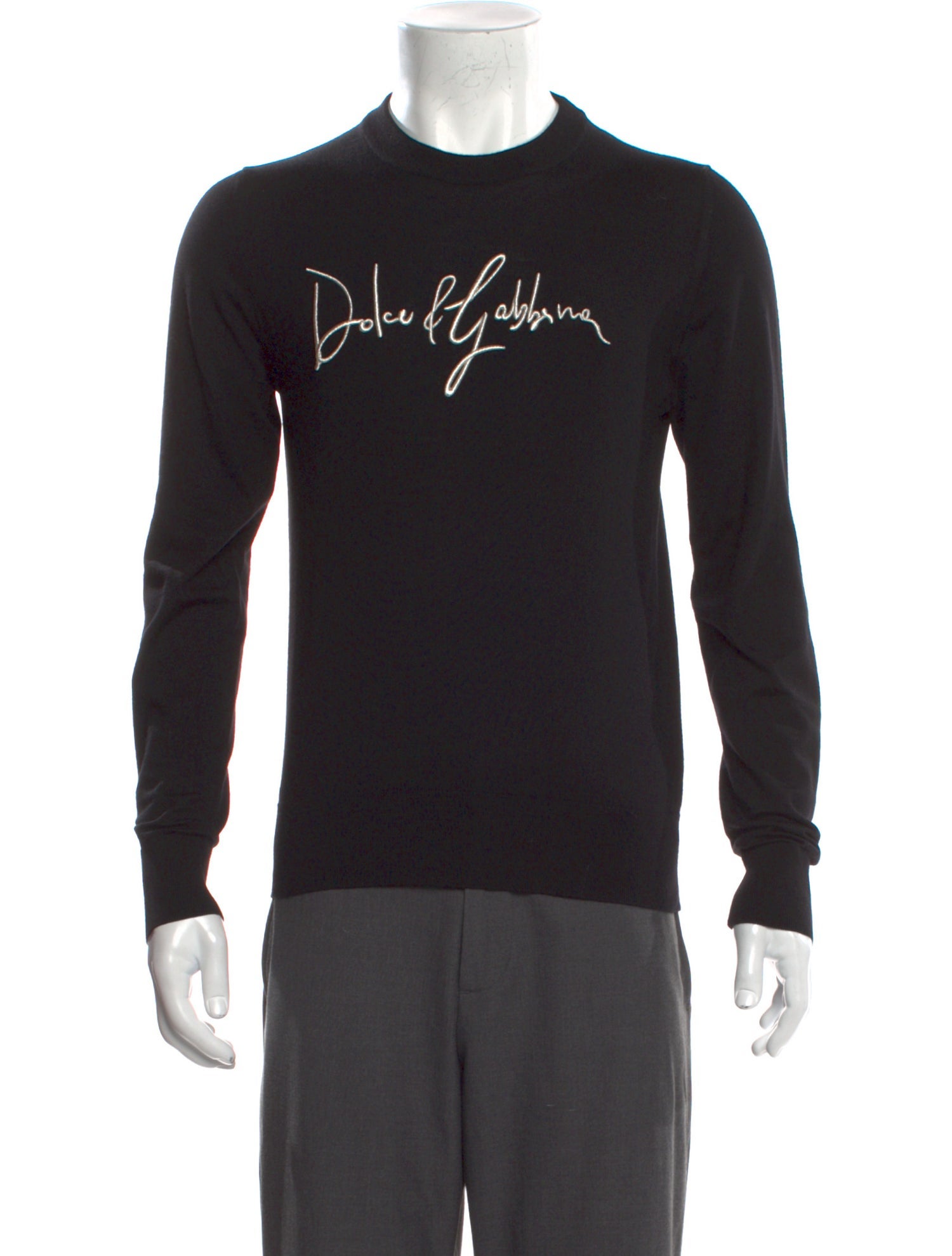 Dolce & Gabbana Virgin Wool Graphic Print Pullover