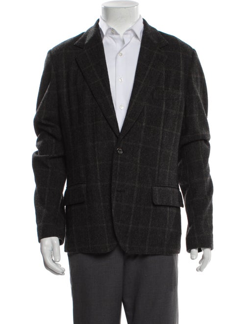 Dolce & Gabbana Virgin Wool Plaid Print Blazer