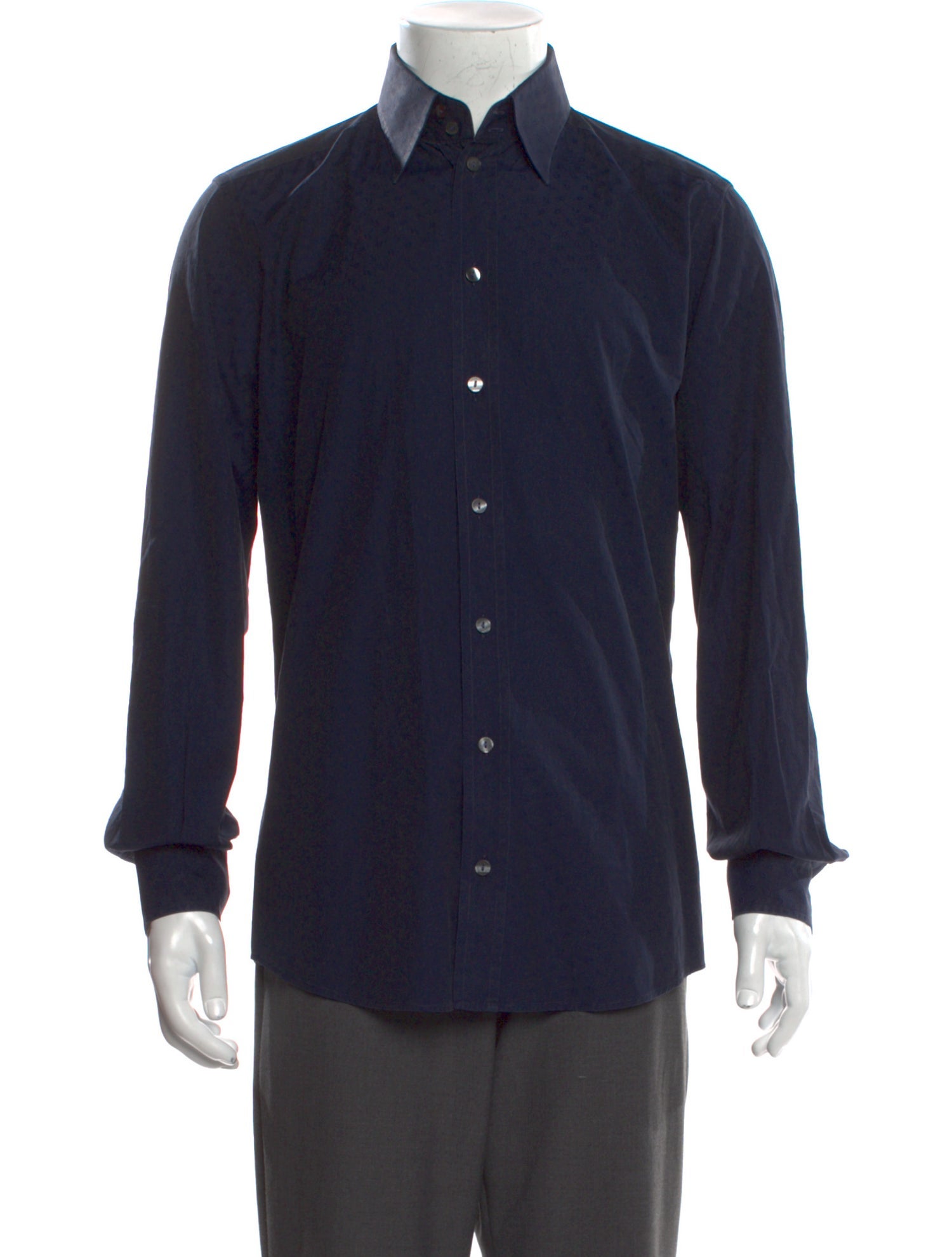 Dolce & Gabbana Polka Dot Print Long Sleeve Shirt