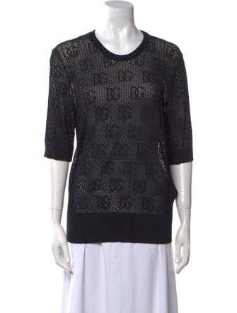 Dolce & Gabbana Virgin Wool Crew Neck Sweatshirt