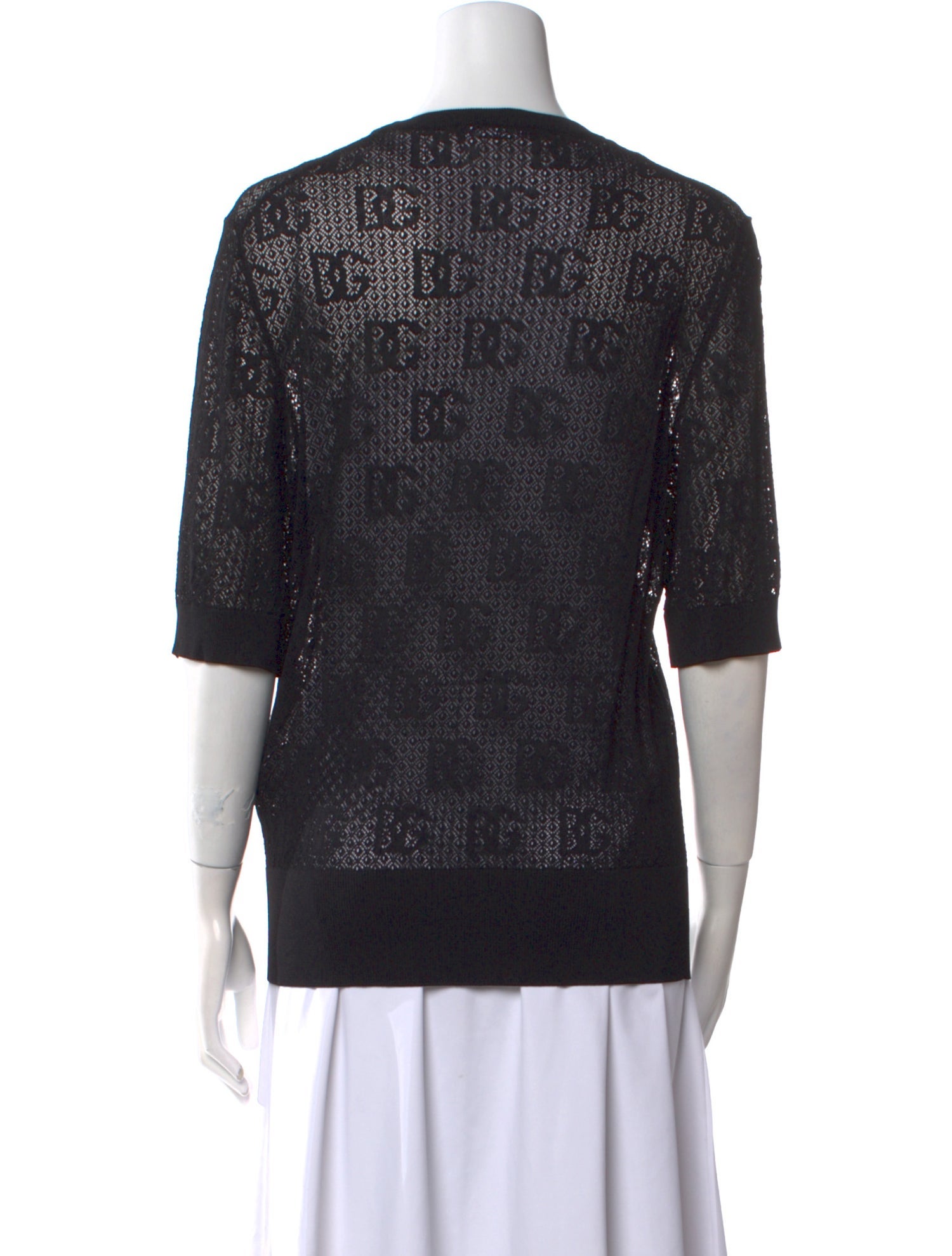 Dolce & Gabbana Virgin Wool Crew Neck Sweatshirt