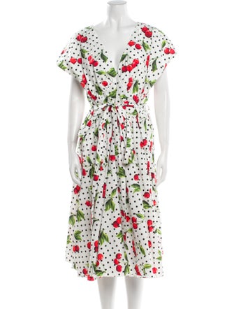 Dolce & Gabbana Printed Midi Length Dress