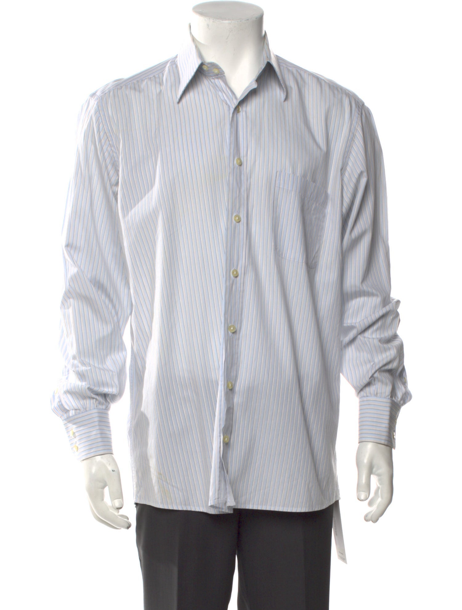 Dolce & Gabbana Striped Long Sleeve Dress Shirt
