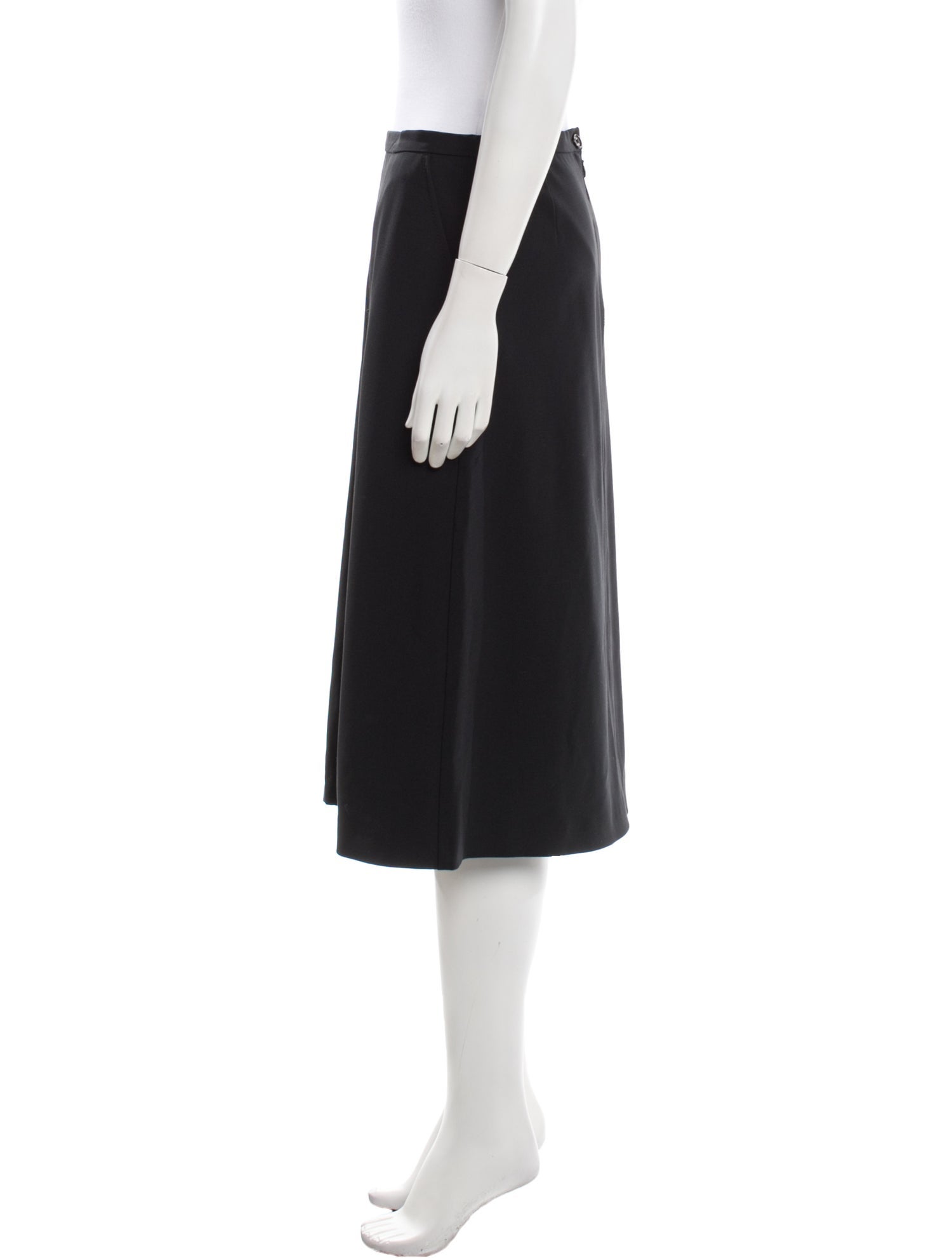 Dolce & Gabbana Virgin Wool Knee-Length Skirt