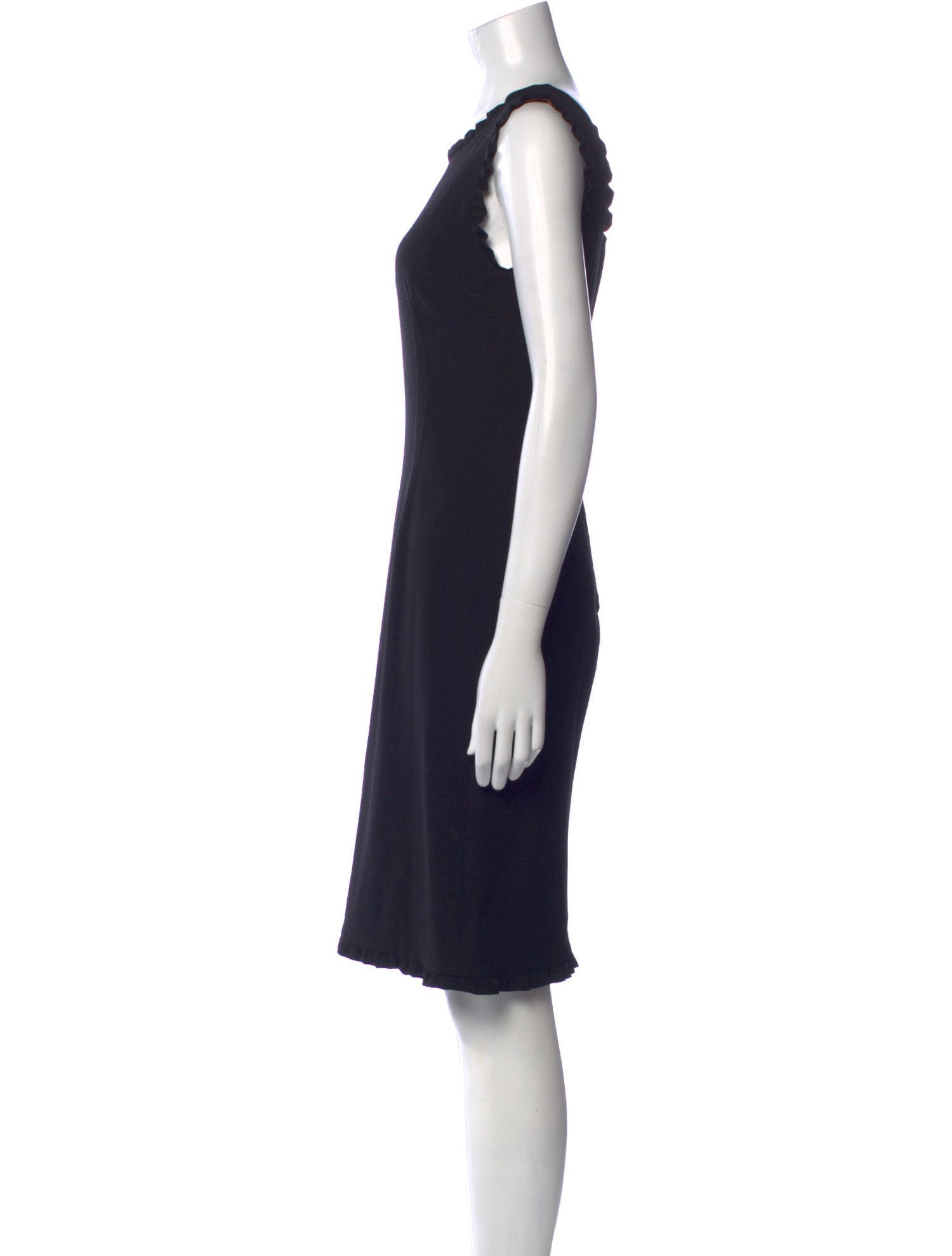 Dolce & Gabbana Virgin Wool Knee-Length Dress
