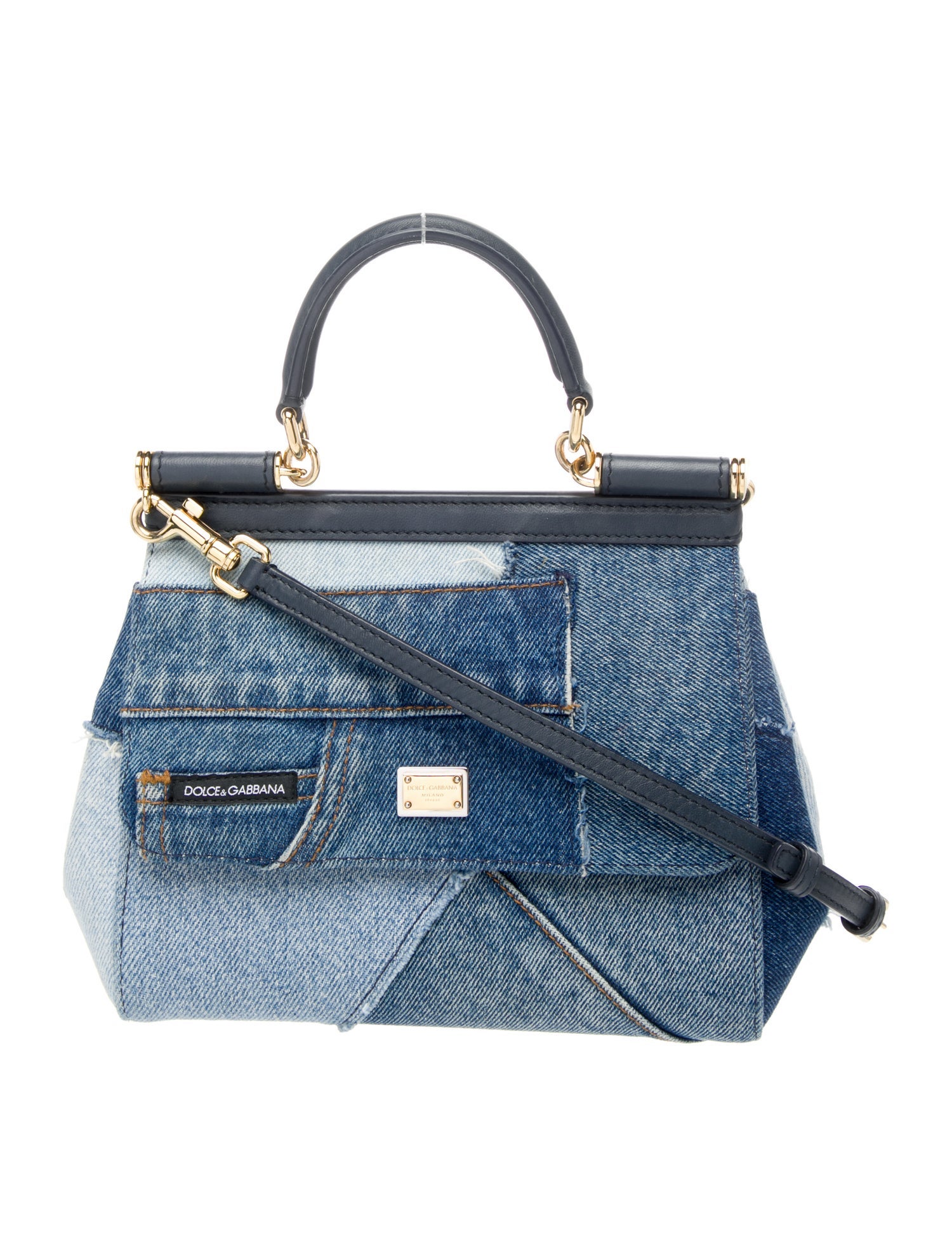 Dolce & Gabbana Denim Sicily patchwork Small