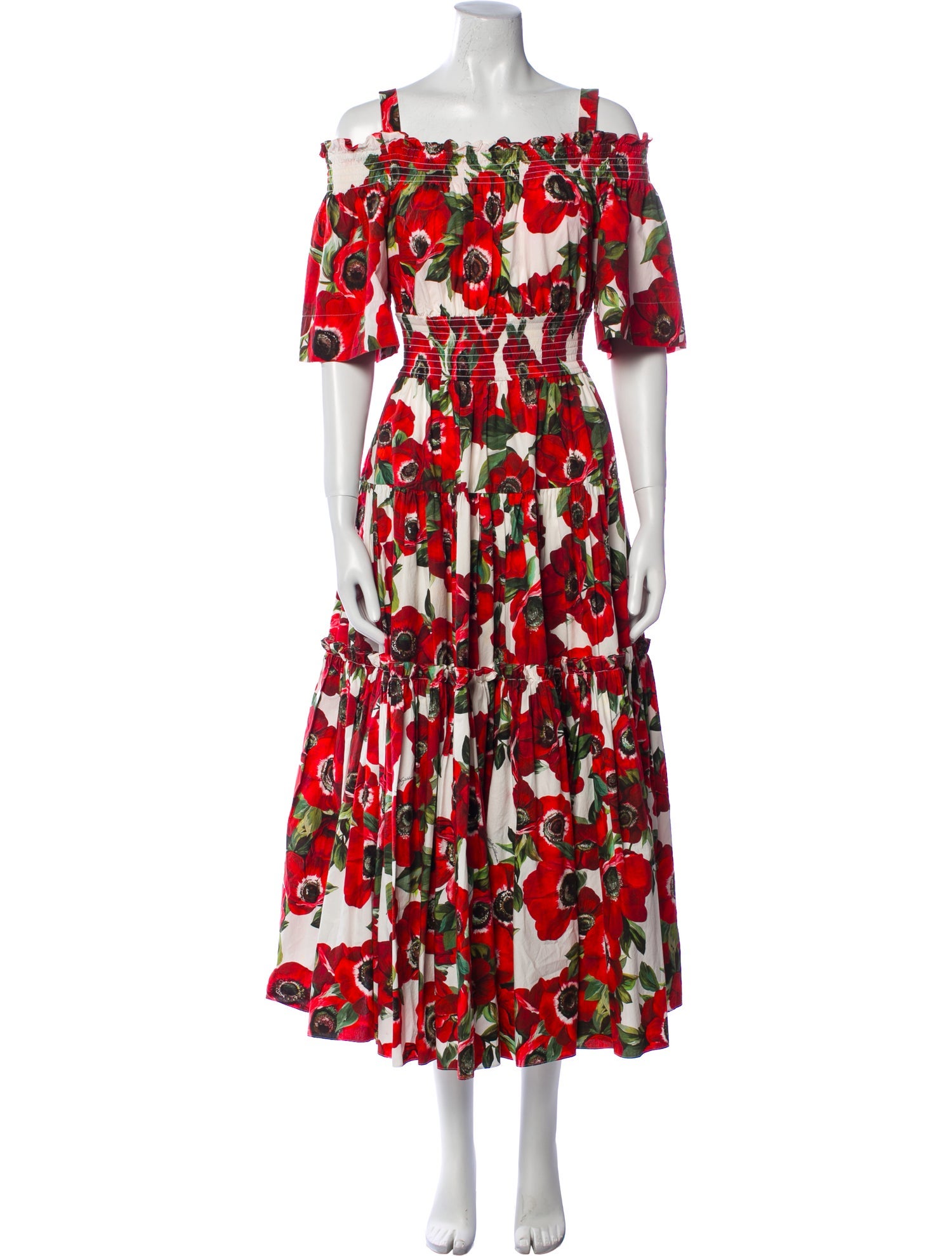 Dolce & Gabbana Floral Print Long Dress
