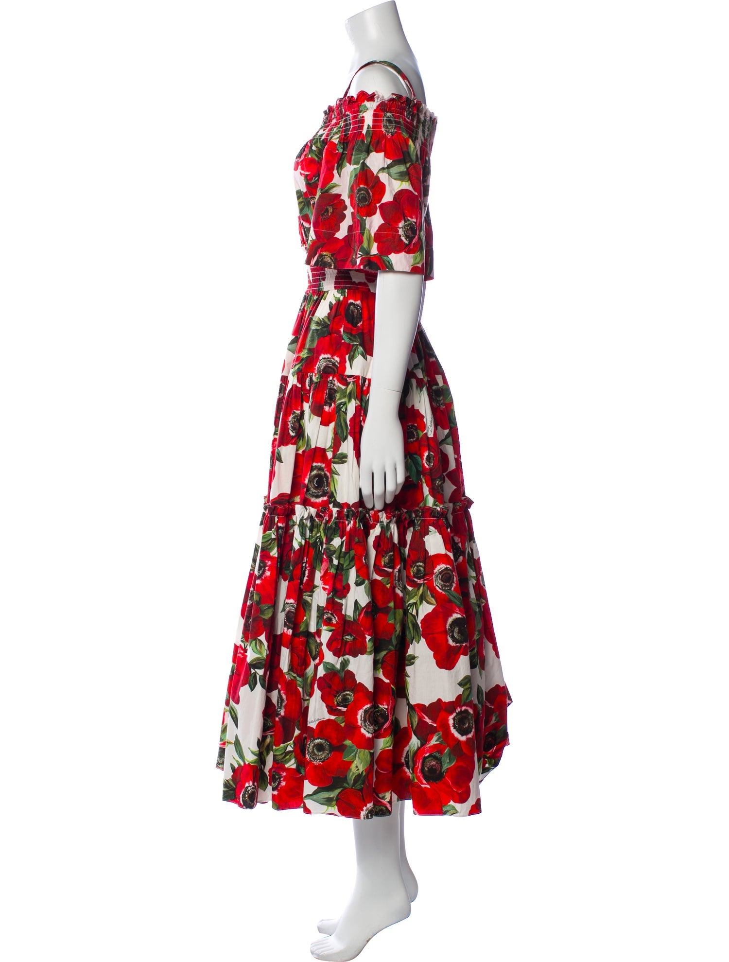 Dolce & Gabbana Floral Print Long Dress