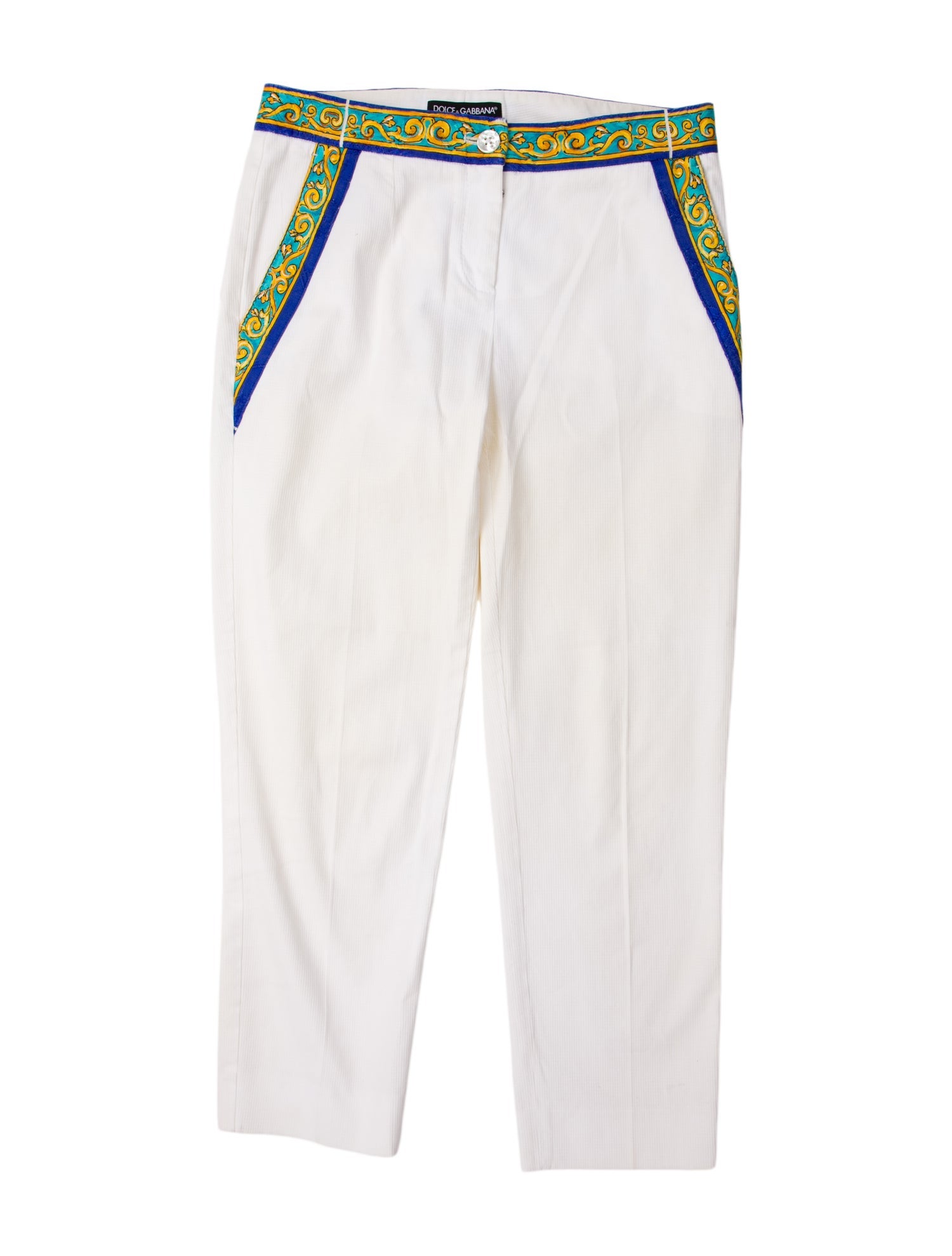 Dolce & Gabbana Graphic Print Straight Leg Pants