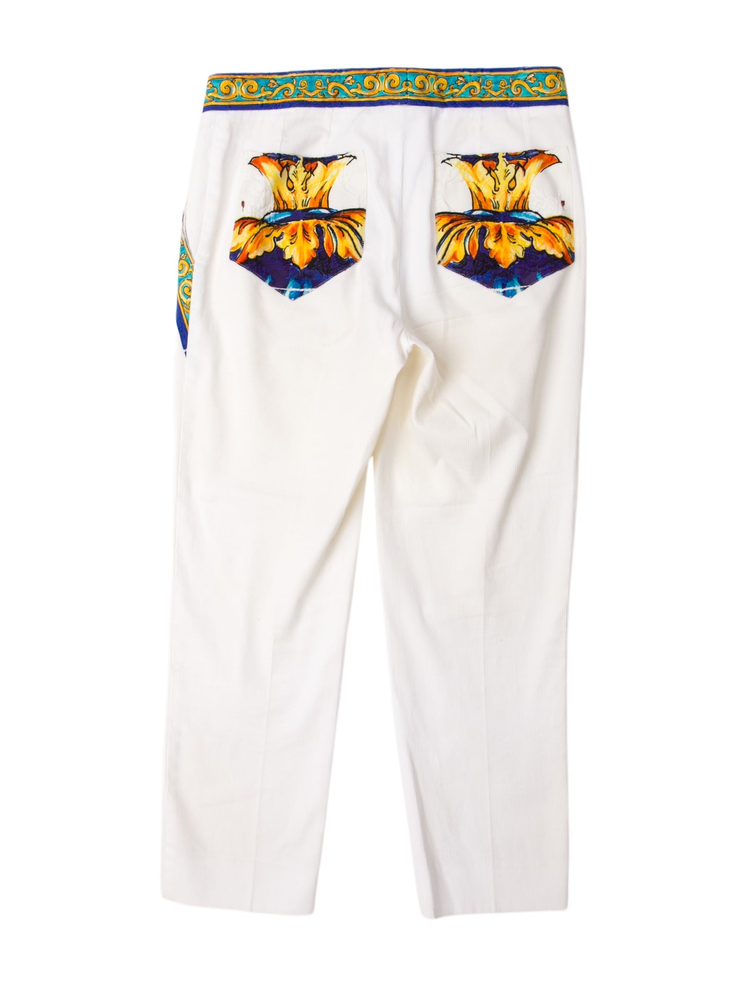 Dolce & Gabbana Graphic Print Straight Leg Pants