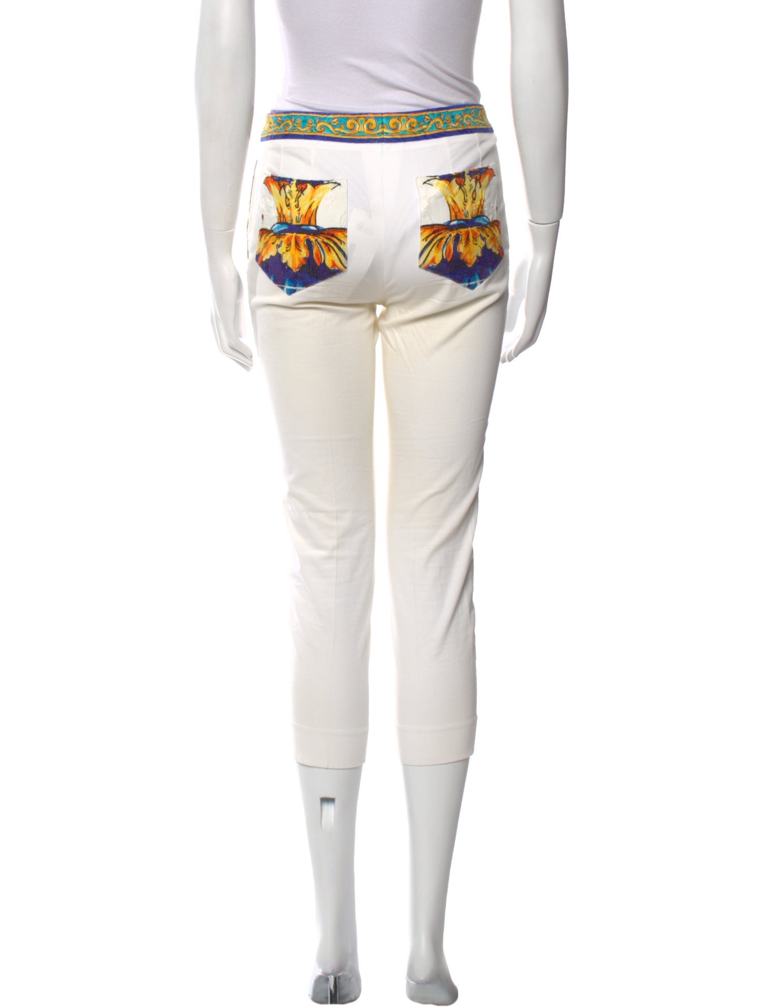 Dolce & Gabbana Graphic Print Straight Leg Pants