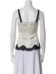 Dolce & Gabbana Silk Polka Dot Print Top