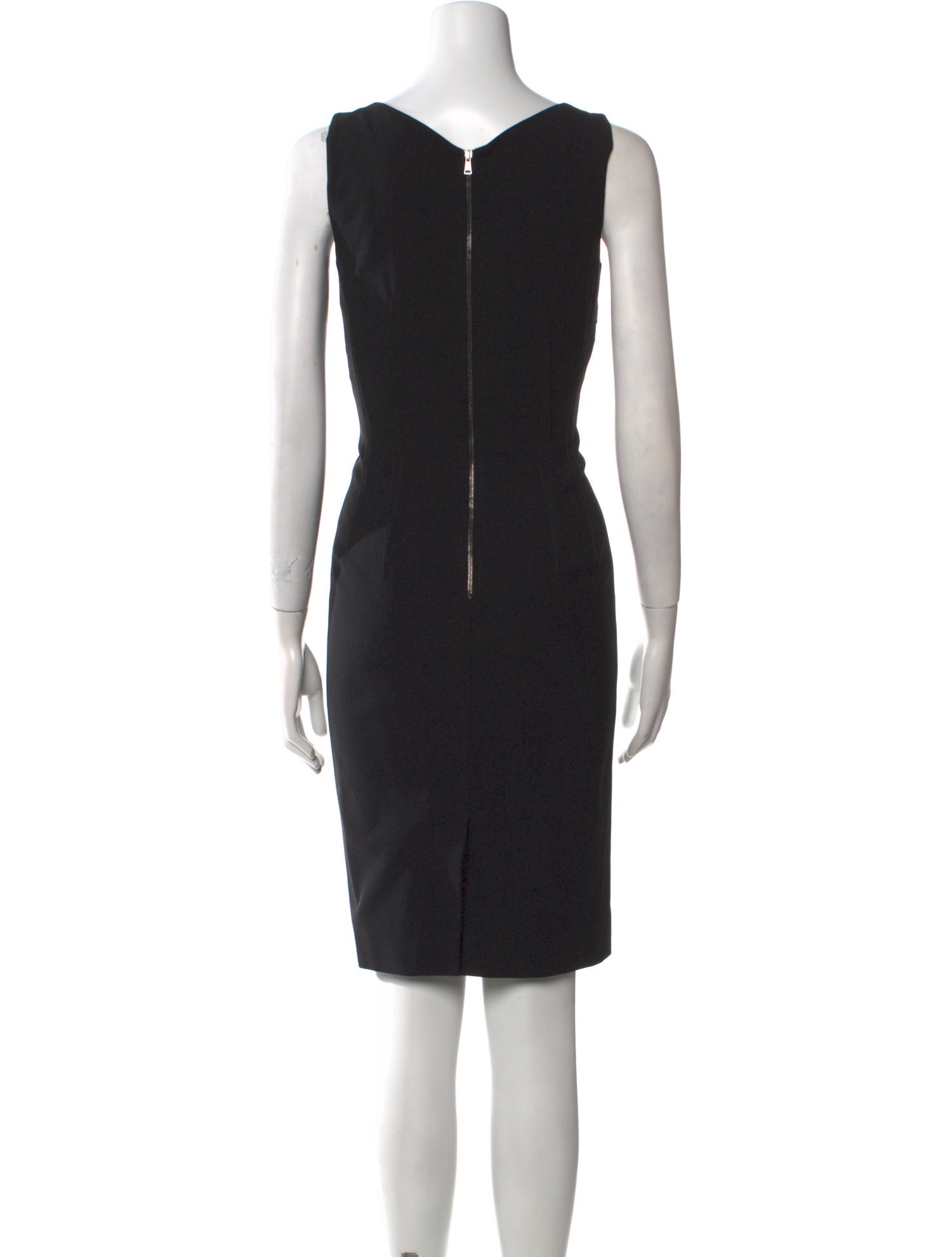 Dolce & Gabbana Virgin Wool Knee-Length Dress
