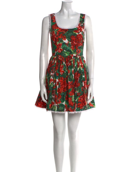 Dolce & Gabbana Floral Print Mini Dress