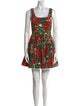 Dolce & Gabbana Floral Print Mini Dress