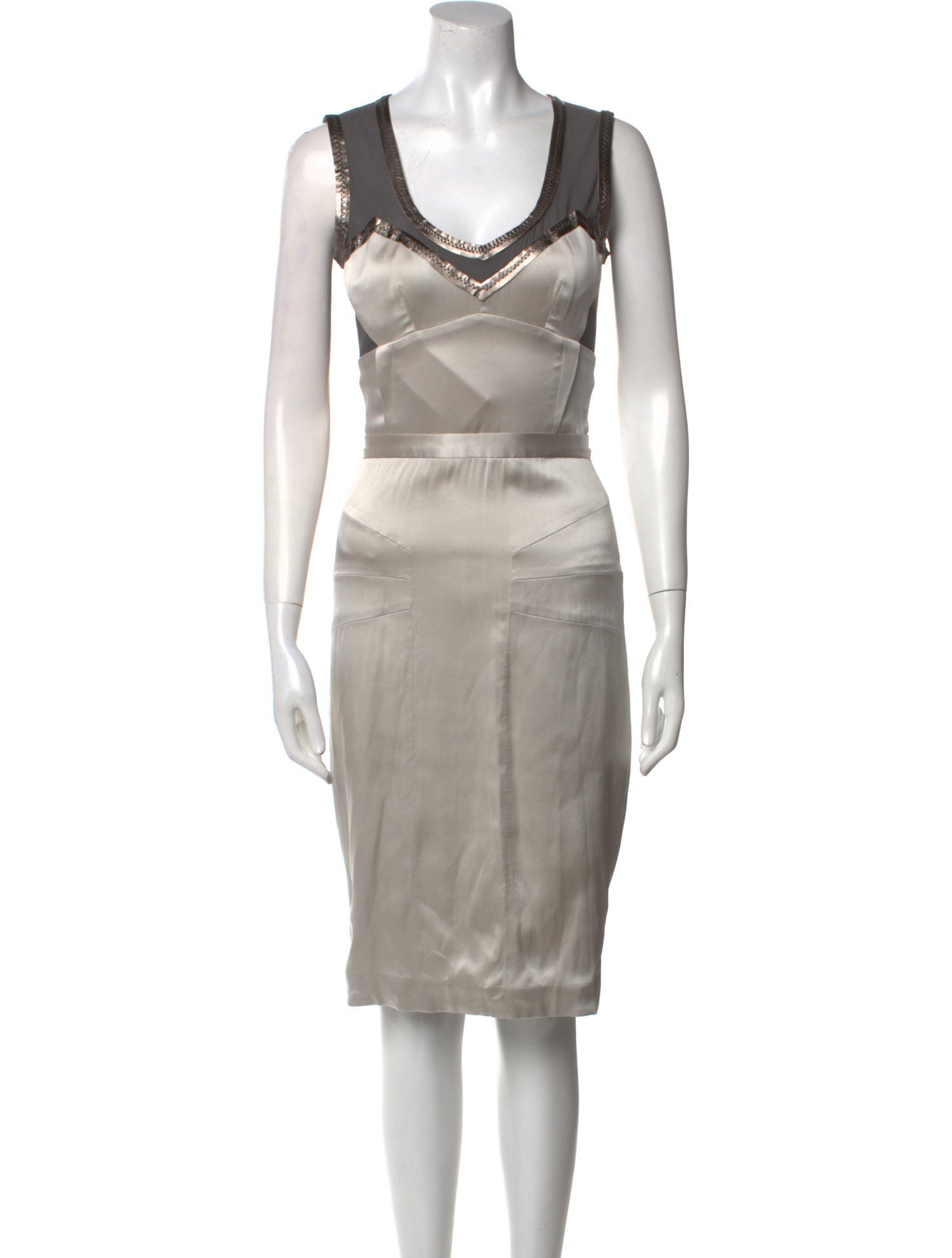 Dolce & Gabbana Silk Midi Length Dress