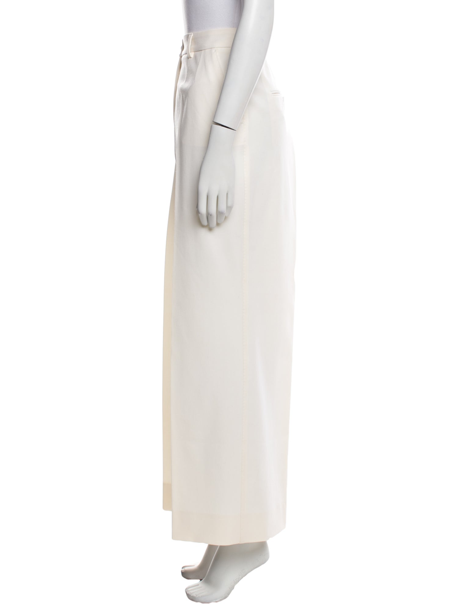 Dolce & Gabbana Virgin Wool Wide Leg Pants