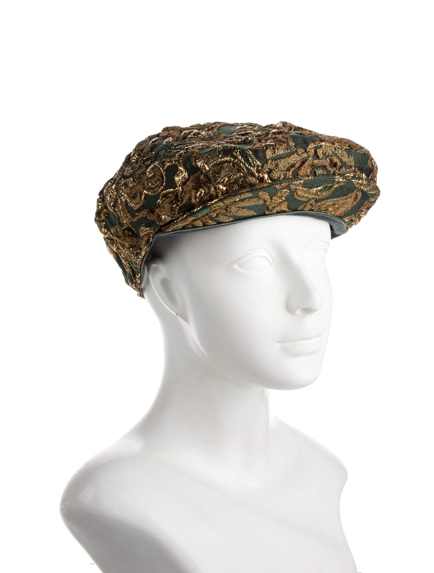 Dolce & Gabbana Vintage Patterned Newsboy Hat