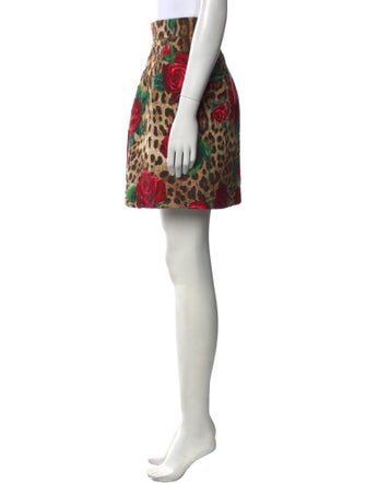 Dolce & Gabbana Animal Print Mini Skirt