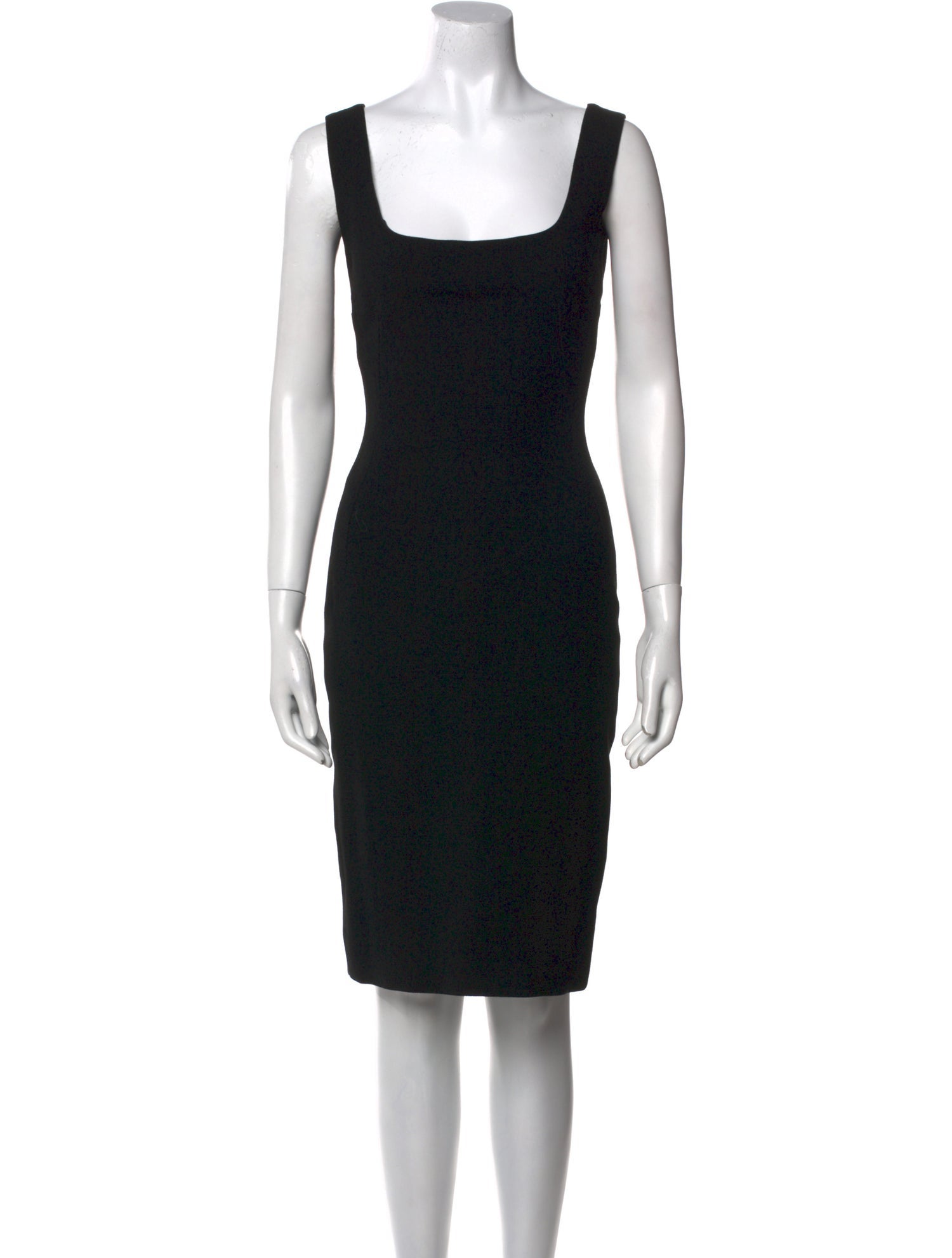 Dolce & Gabbana Virgin Wool Knee-Length Dress
