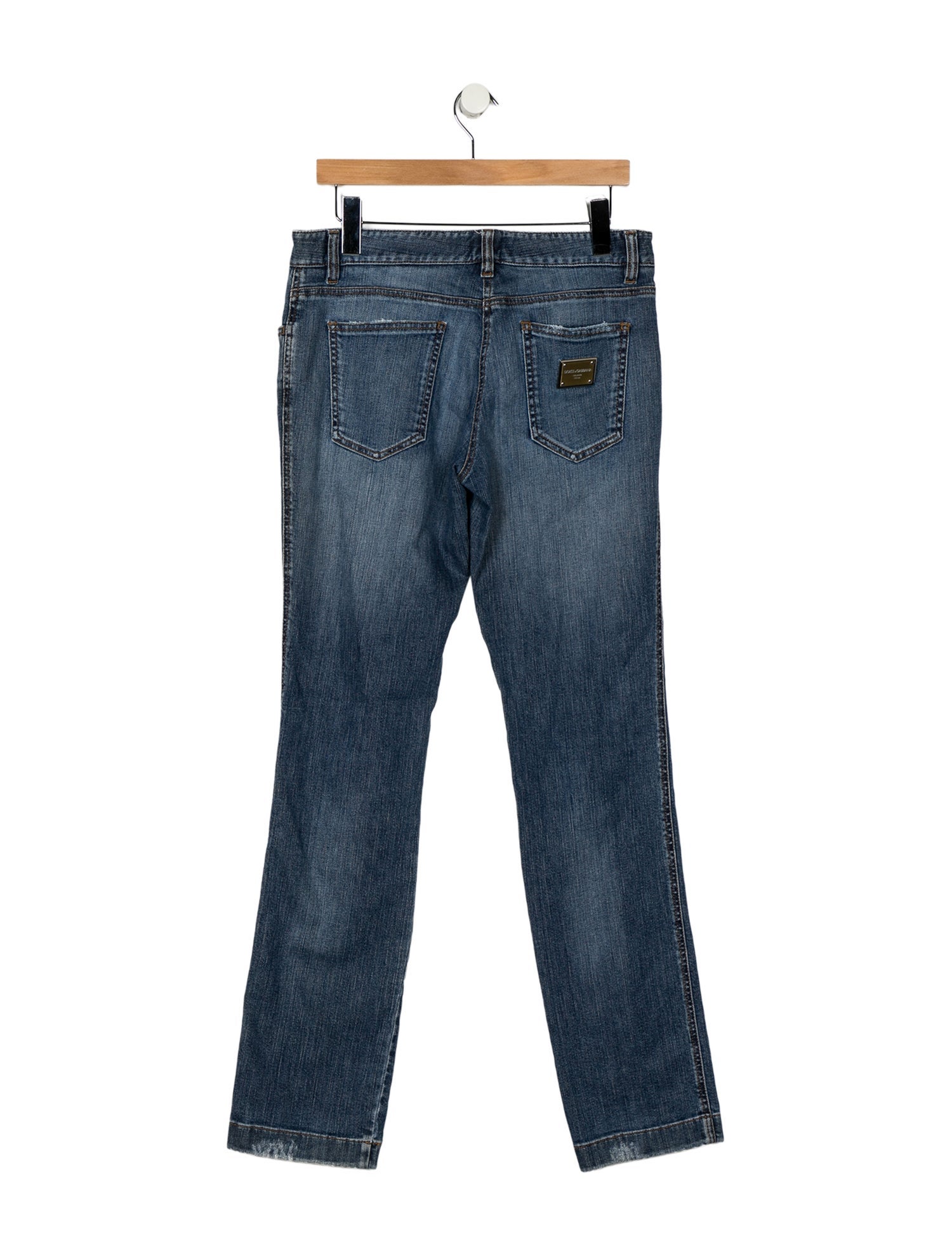 Dolce & Gabbana Mid-Rise Straight Leg Jeans
