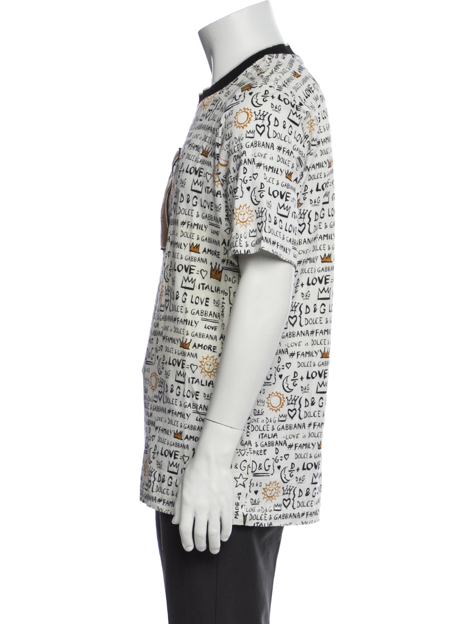 Dolce & Gabbana Printed Crew Neck T-Shirt