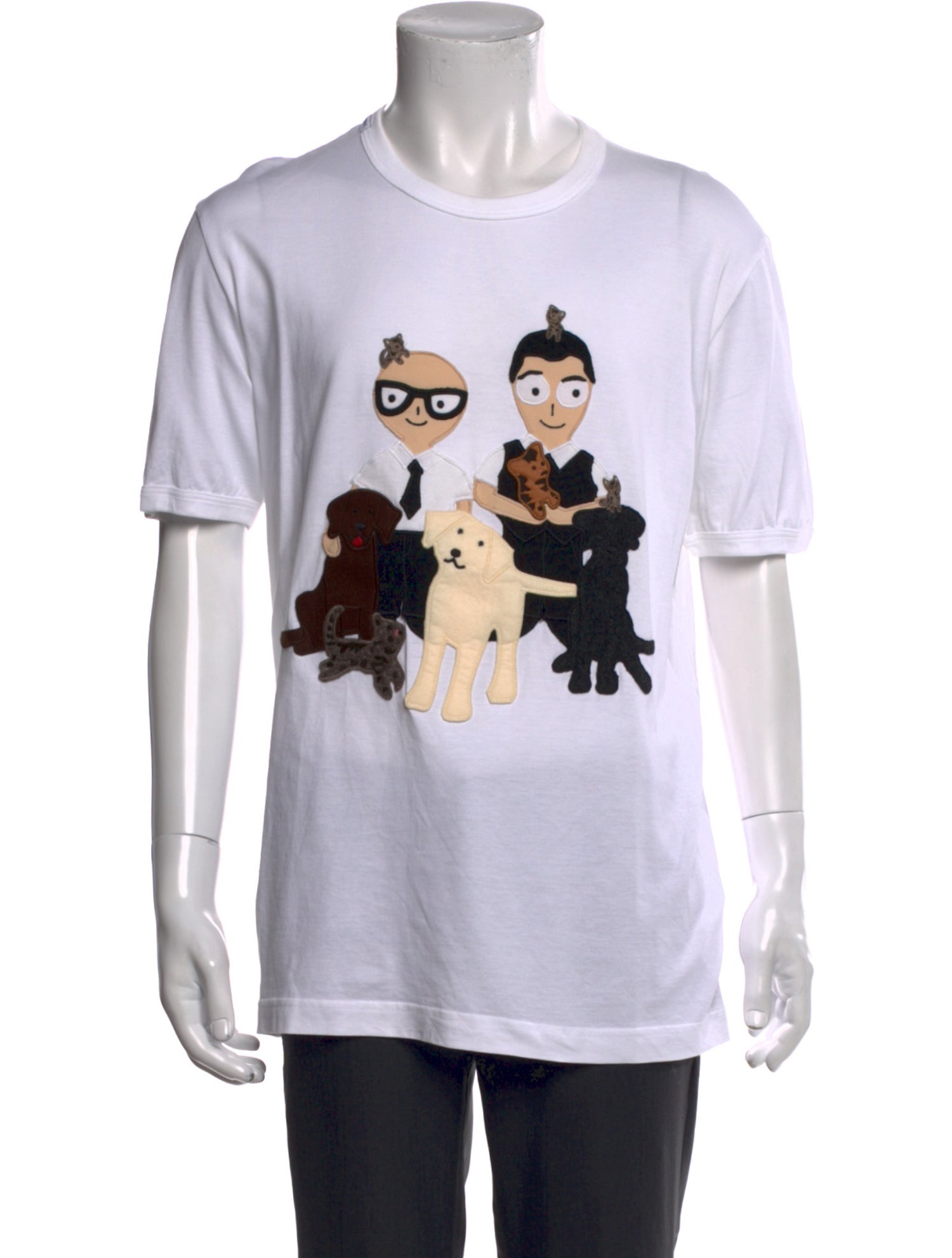 Dolce & Gabbana Graphic Print Crew Neck T-Shirt