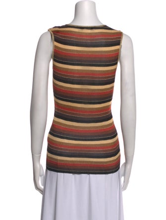 Dolce & Gabbana Striped V-Neck Top