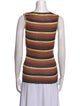 Dolce & Gabbana Striped V-Neck Top
