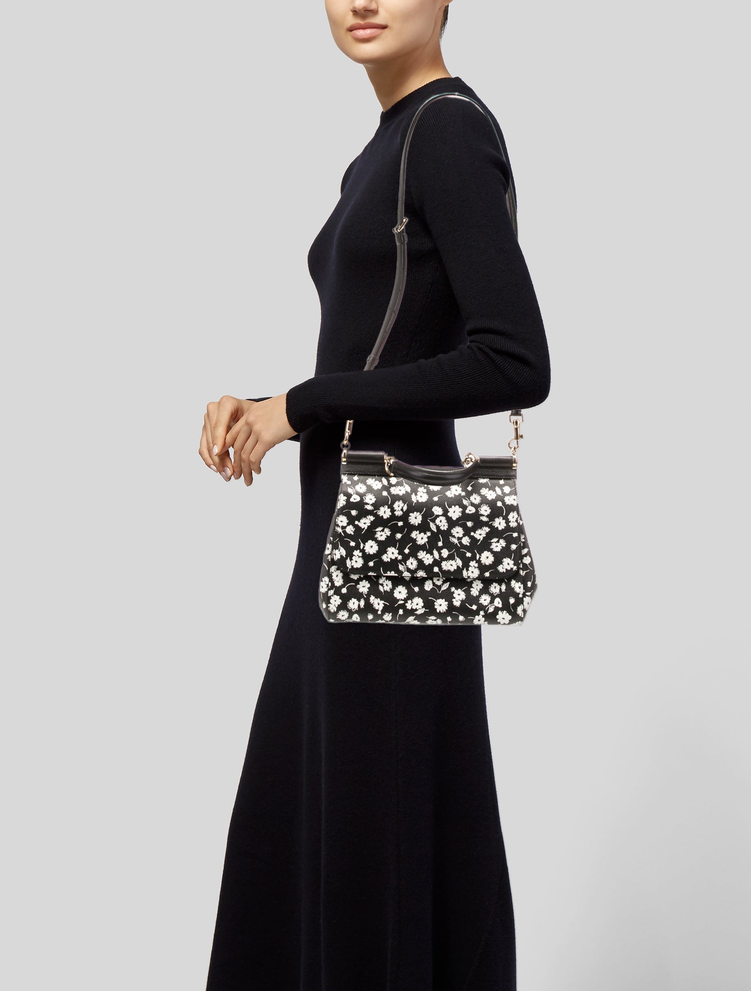 Dolce & Gabbana Leather Top Handle Bag