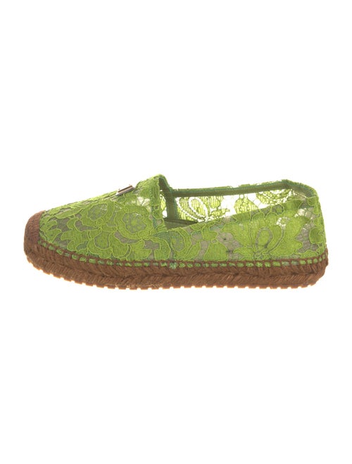 Dolce & Gabbana Lace Floral Print Espadrilles