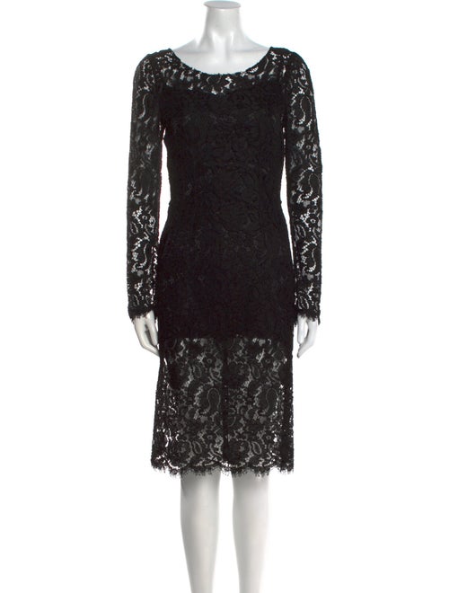 Dolce & Gabbana Lace Pattern Knee-Length Dress