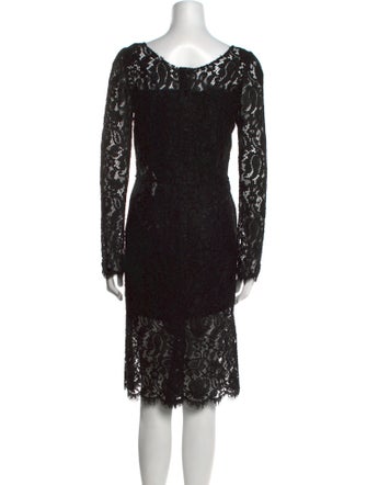 Dolce & Gabbana Lace Pattern Knee-Length Dress