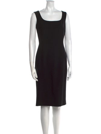 Dolce & Gabbana Virgin Wool Knee-Length Dress