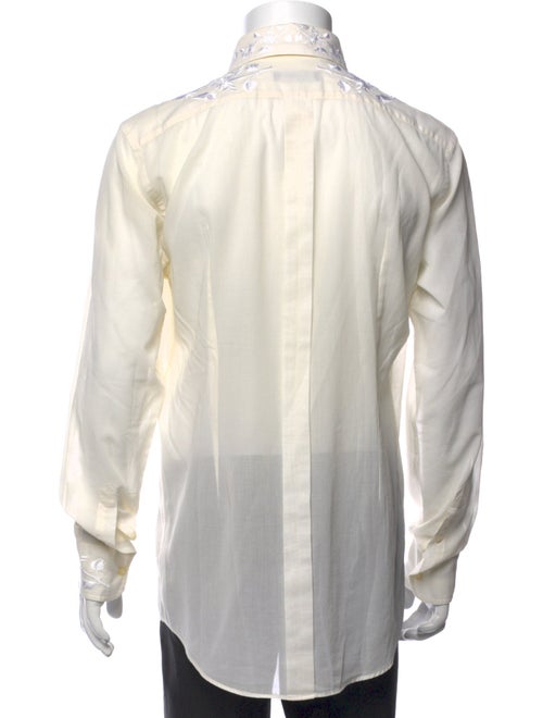 Dolce & Gabbana Lace Pattern Long Sleeve Shirt