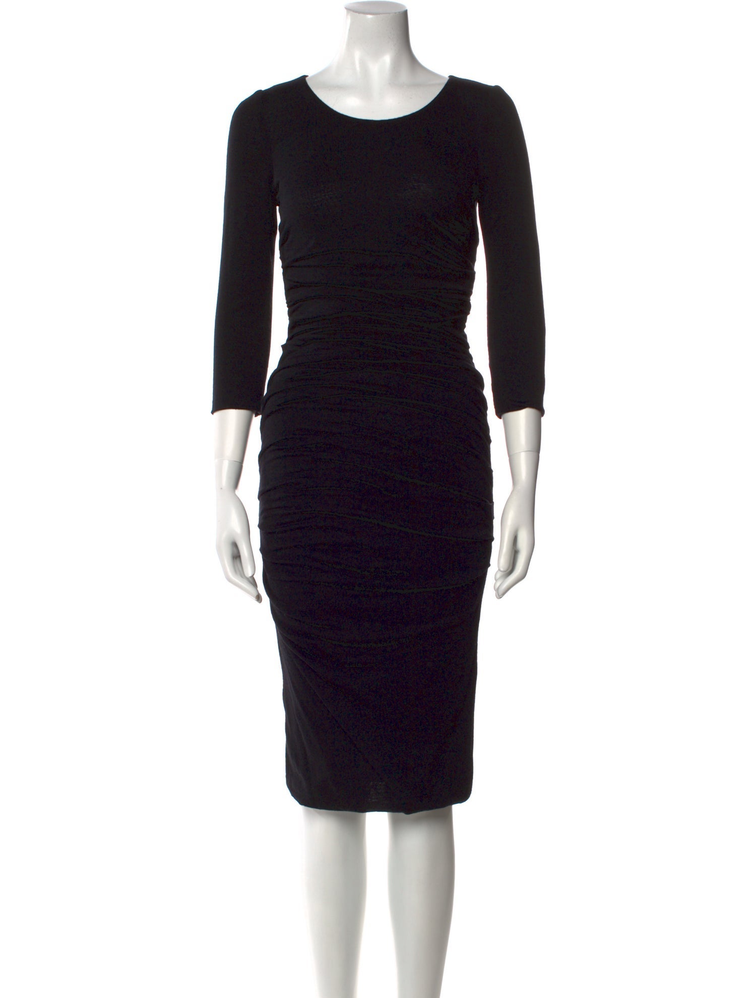 Dolce & Gabbana Virgin Wool Midi Length Dress