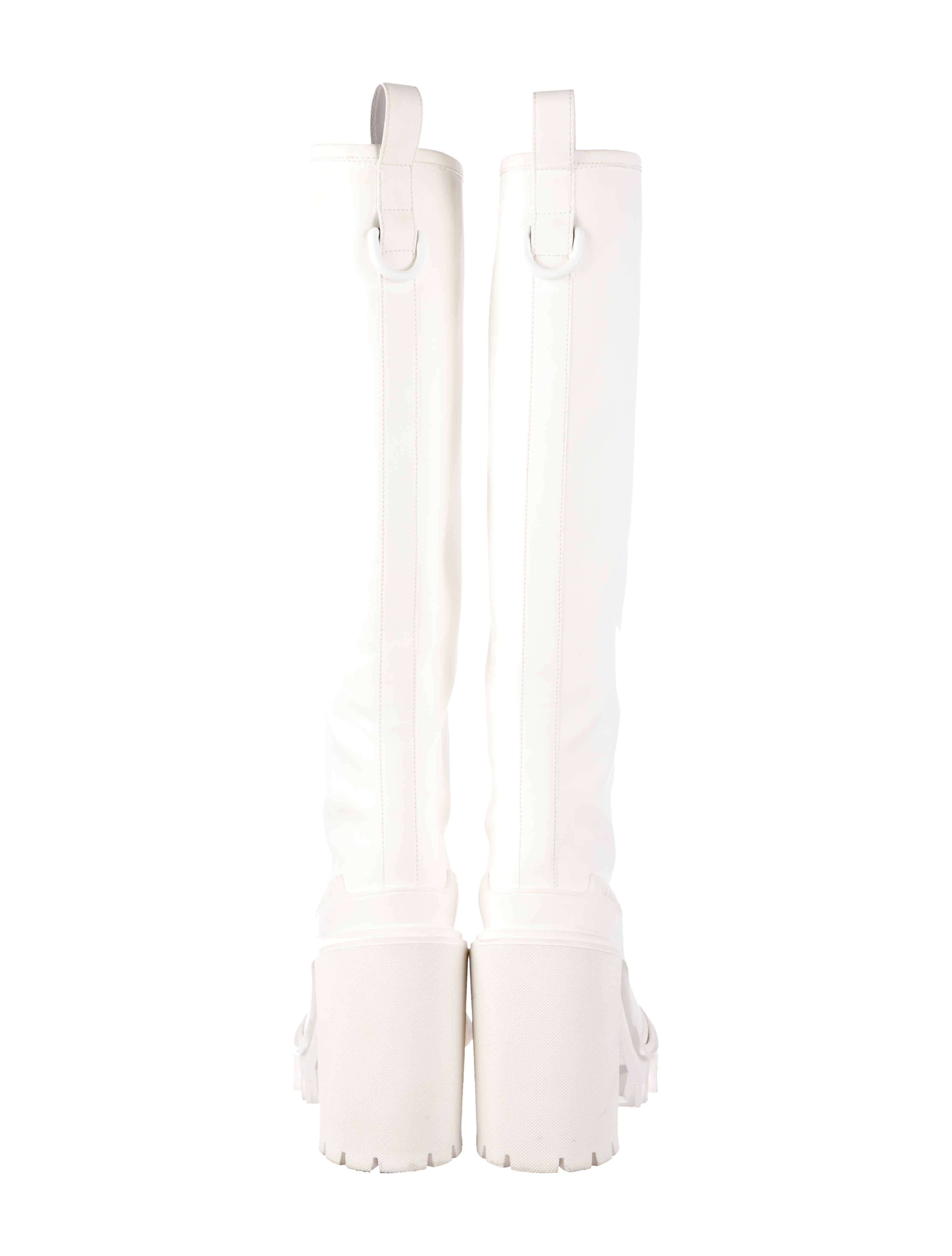 Dolce & Gabbana Leather Rain Boots