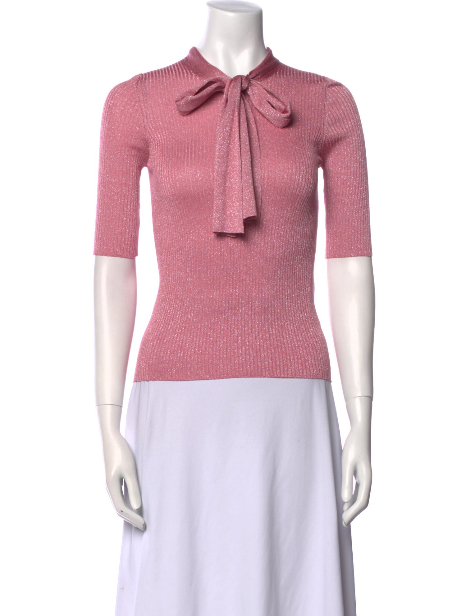 Dolce & Gabbana Tie Neck Short Sleeve Polo