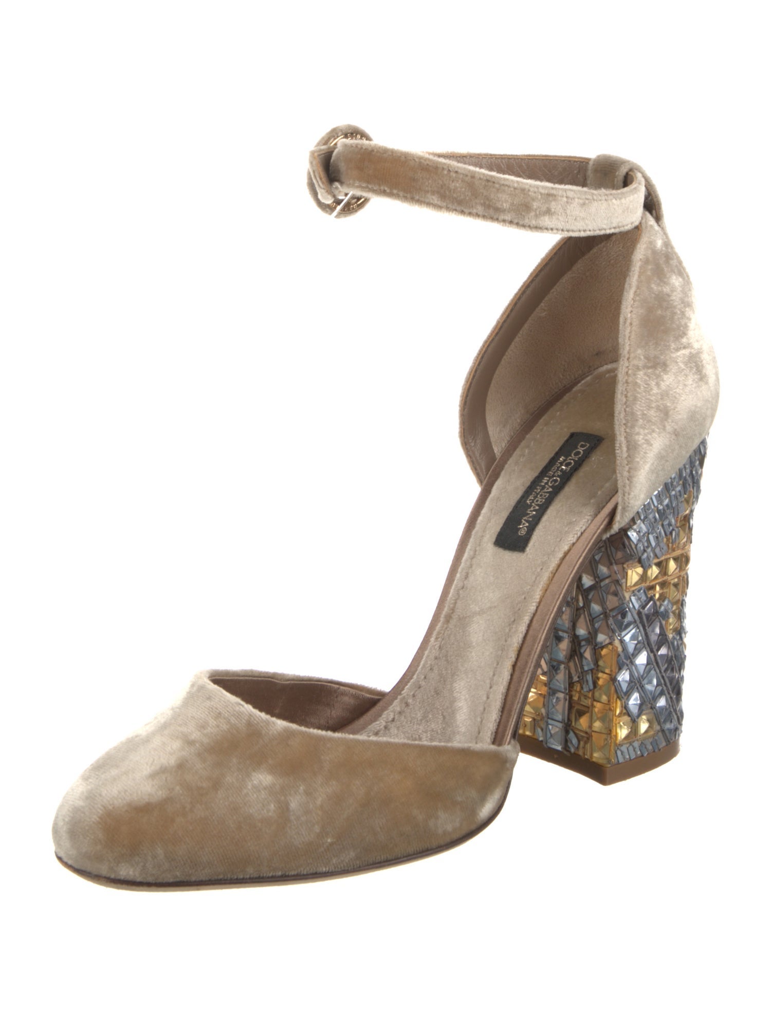 Dolce & Gabbana Velvet D'Orsay Pumps