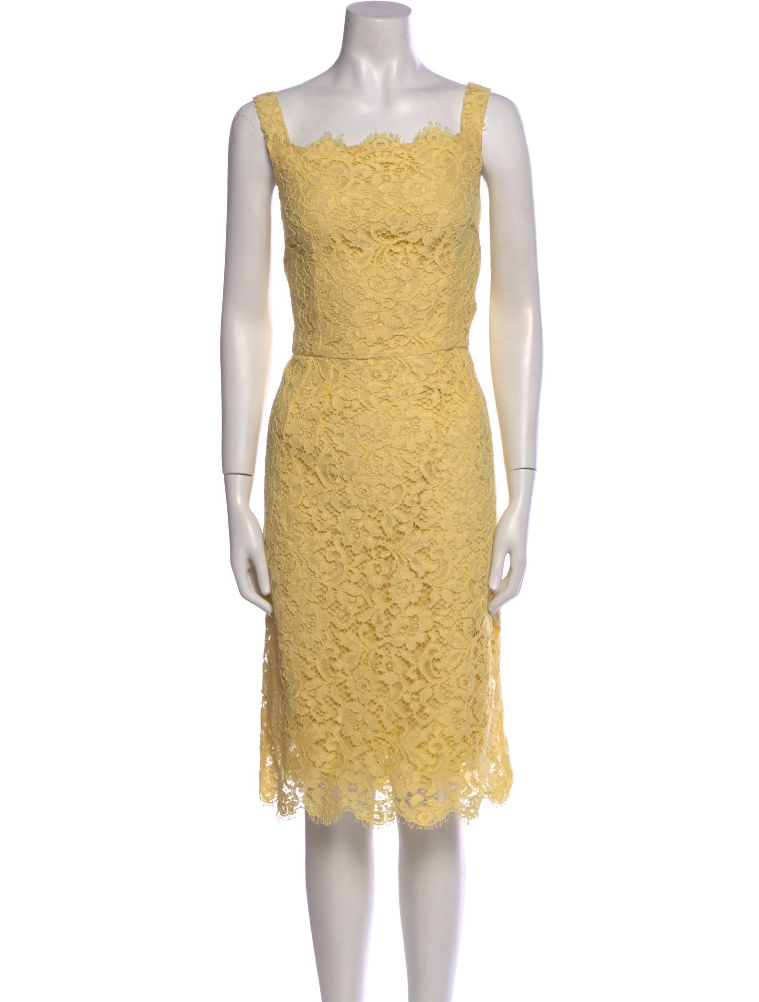 Dolce & Gabbana Lace Pattern Knee-Length Dress