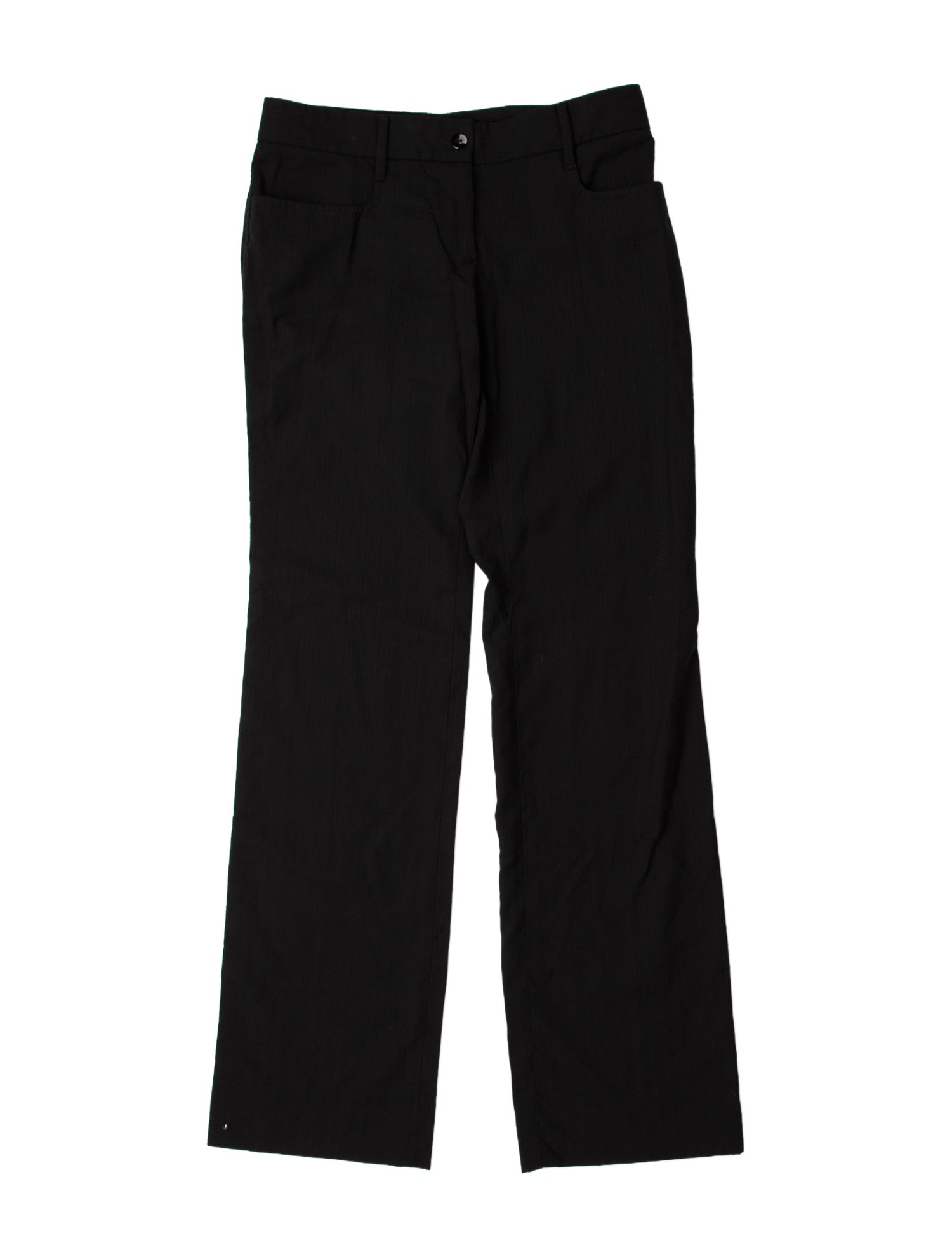 Dolce & Gabbana Virgin Wool Straight Leg Pants