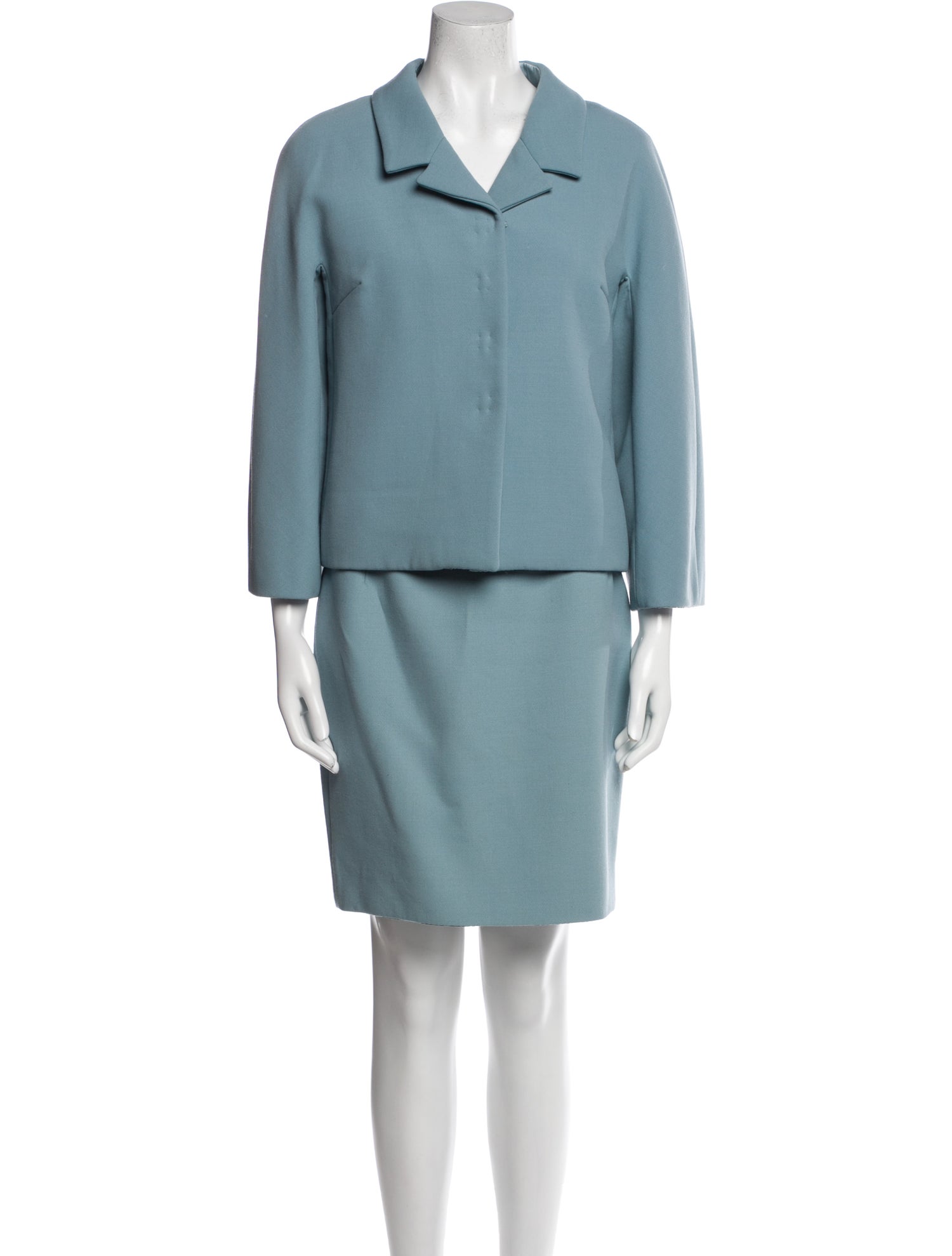 Dolce & Gabbana Virgin Wool Skirt Suit